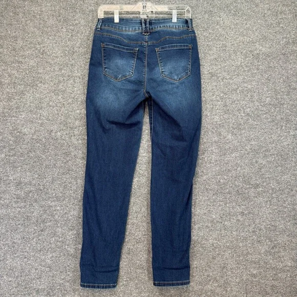 Curve Appeal Jeans Womens 8 Dark Blue Curve Creator High Rise Skinny Denim - Picture 7 of 12